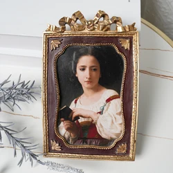 France light luxury products elegant princess style retro gold carving European photo frame ornaments resin creative photo frame