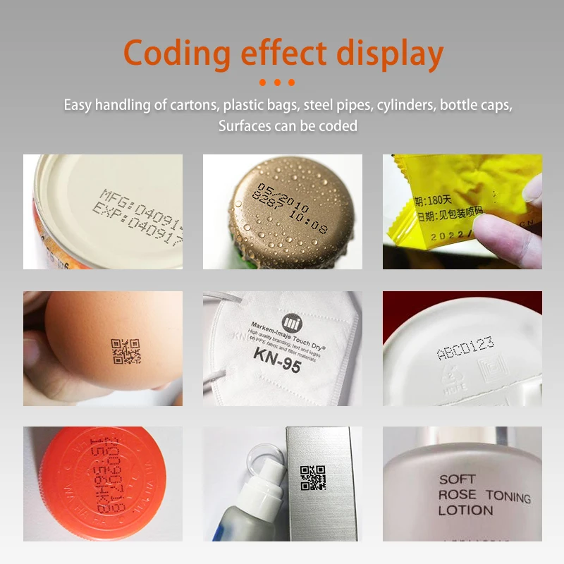 Mini portable pocket printer expire date printer bottle cap expiration date printer  for beverage can