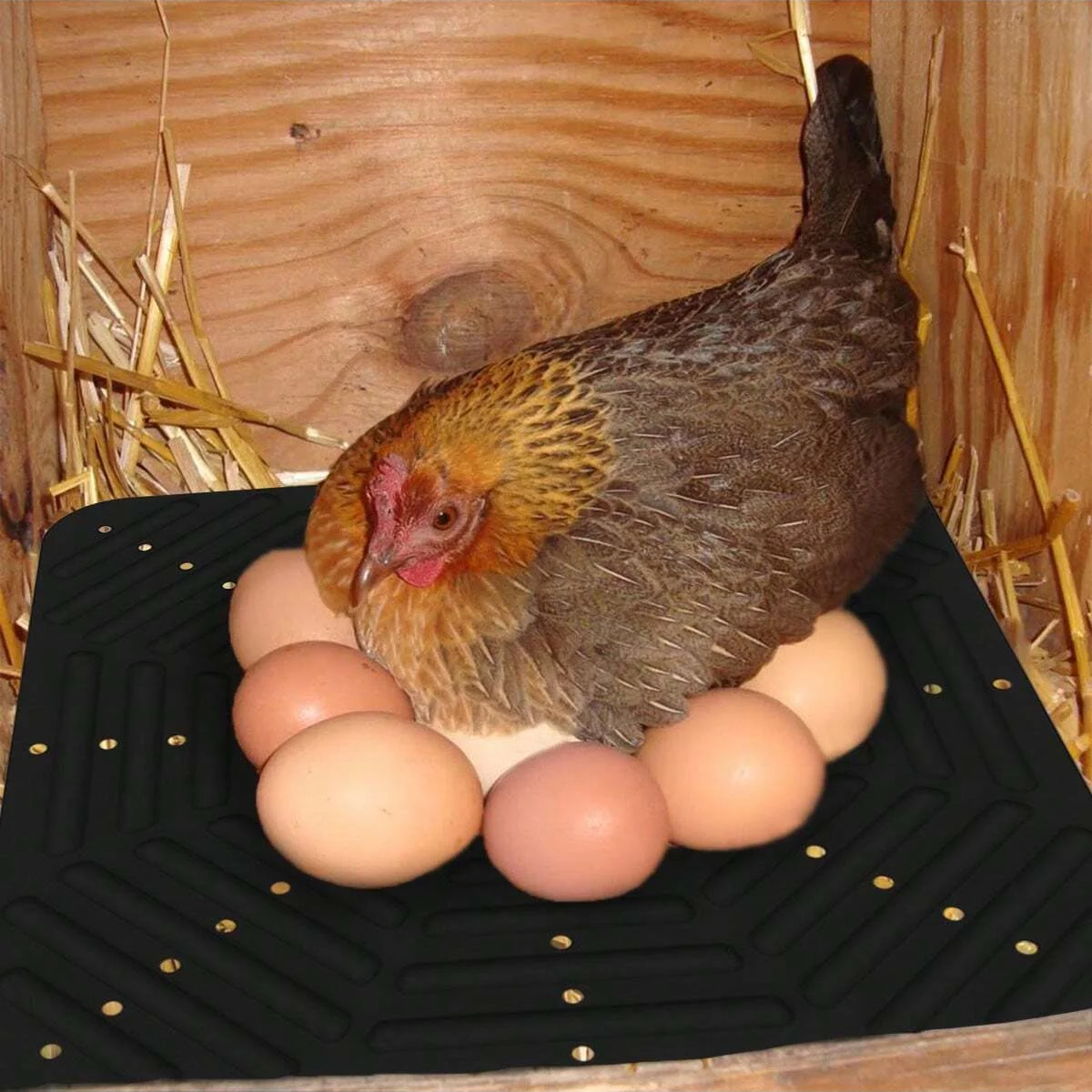 1pc-Washable, soft and durable chicken nest mat, reusable, portable chicken coop accessory