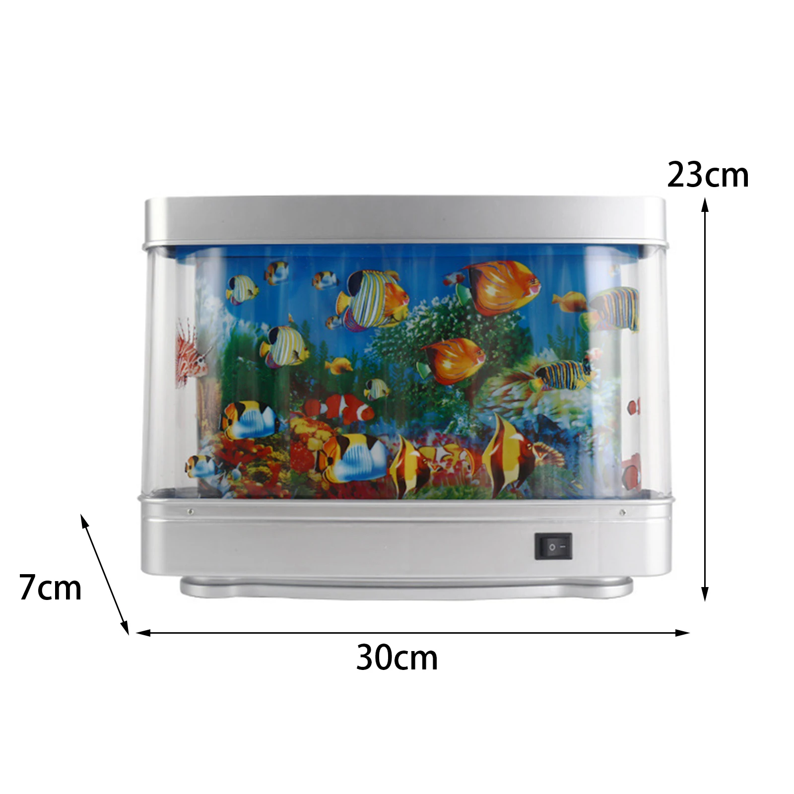 Fake Aquarium Decorative Lamp LED Lights Fish Aquarium Decorative Lamp Room Decoration for Desktop Birthdays Home Office Indoor