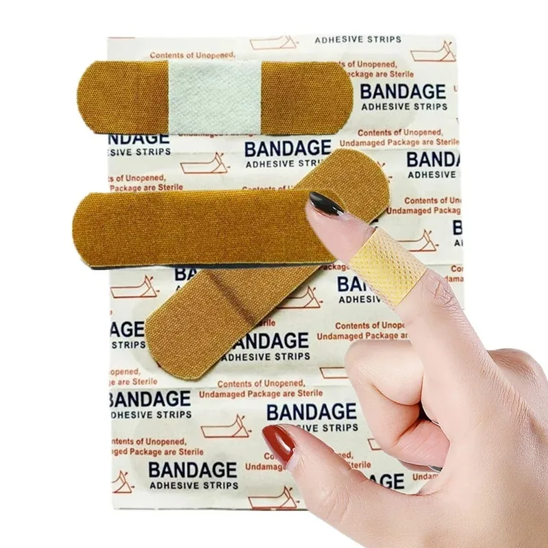 Bandages imperméables à la mode, tampons adhésifs respirants et rembourrés pour le soin et la Protection des plaies, 100 pièces/sac
