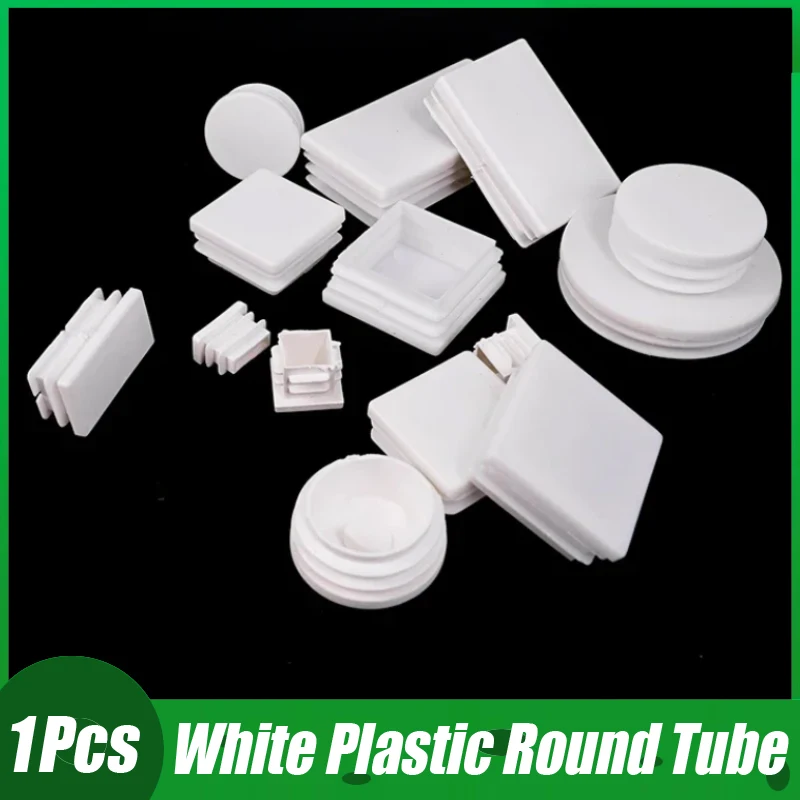 

Rectangle/Square White Plastic Blanking End Cap Pipe Tube Inserts Plugs Bung Cover Steel table Leg Feet Pad 13x13mm to 100x200mm