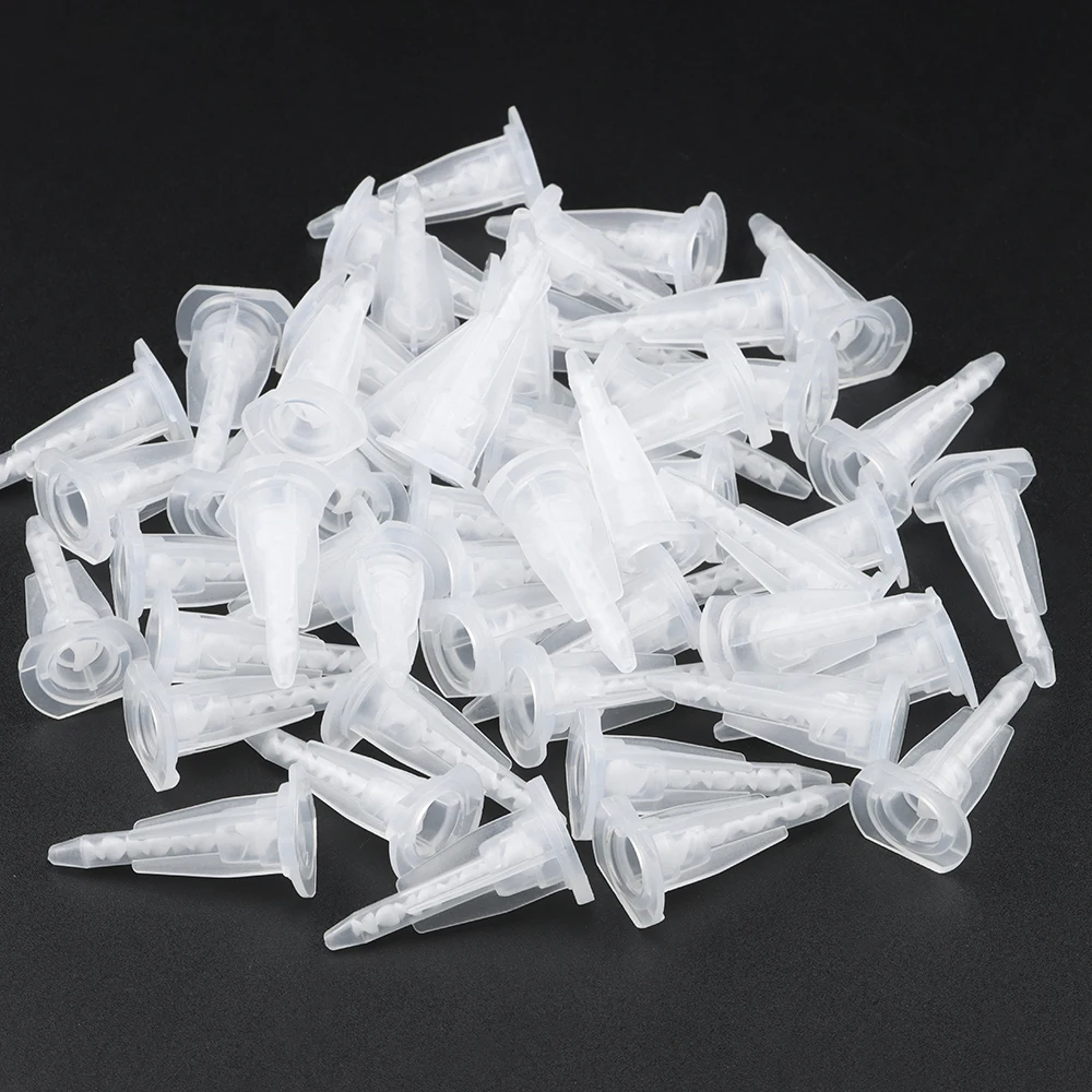 50/100 Stück Statischer Mischerdüsen-Set MA3.0-8S Epoxid-Mischdüsen für 50ml Zweikomponenten-Klebstoffkartuschen (1:1/1:2 Verhältnis) – Detail 3