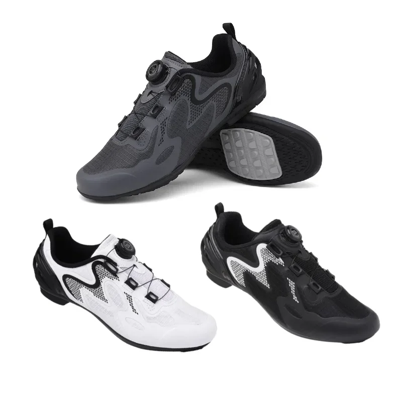 

Уличная велосипедная обувь унисекс - с застежкой на циферблат BOA, отверстия с воздушным потоком, нескользящая нейлоновая подошва, удобная для езды на большие расстояния