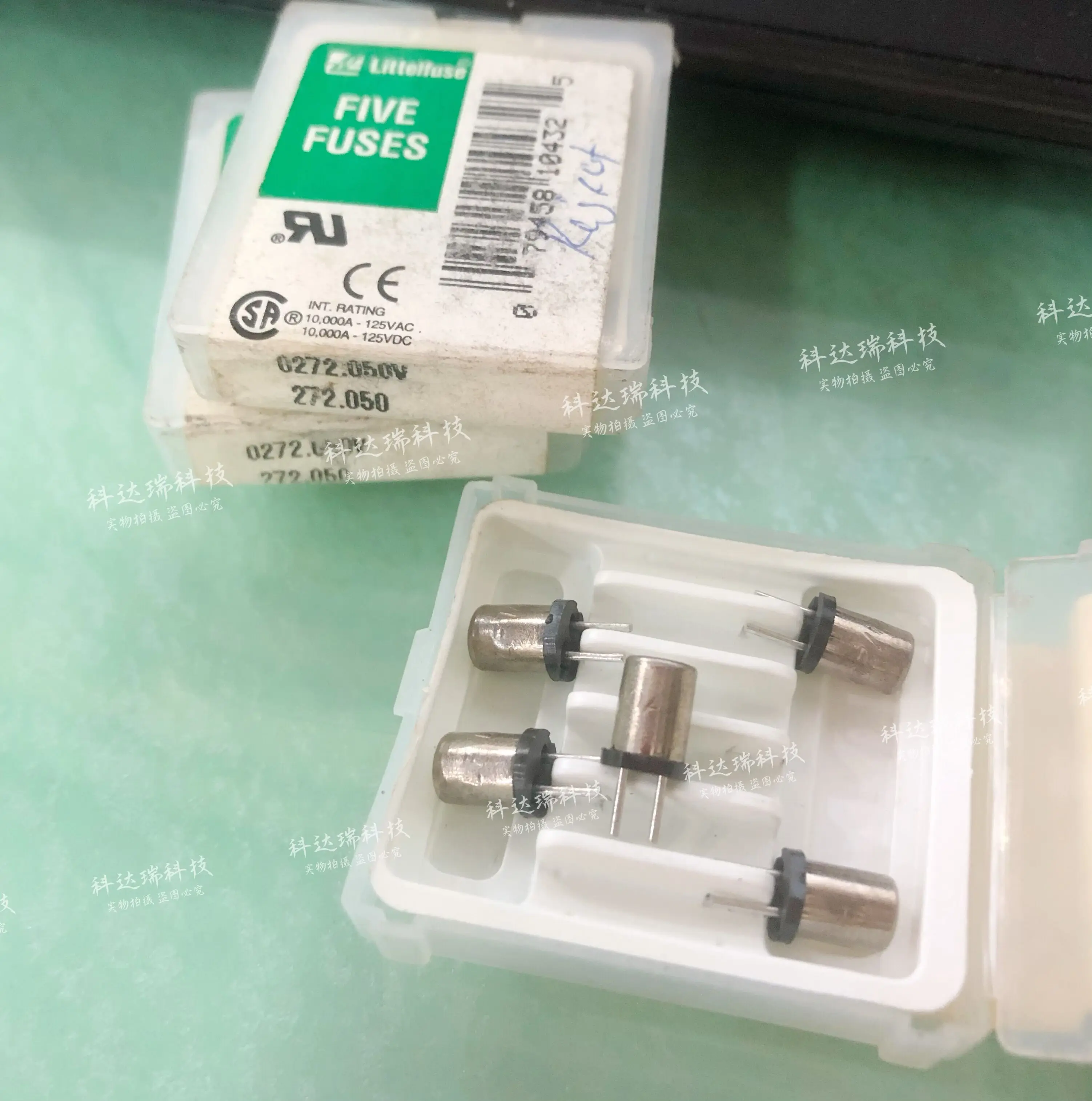 5PCS/0272.050V cylindrical miniature fuse tube 125V 50mA