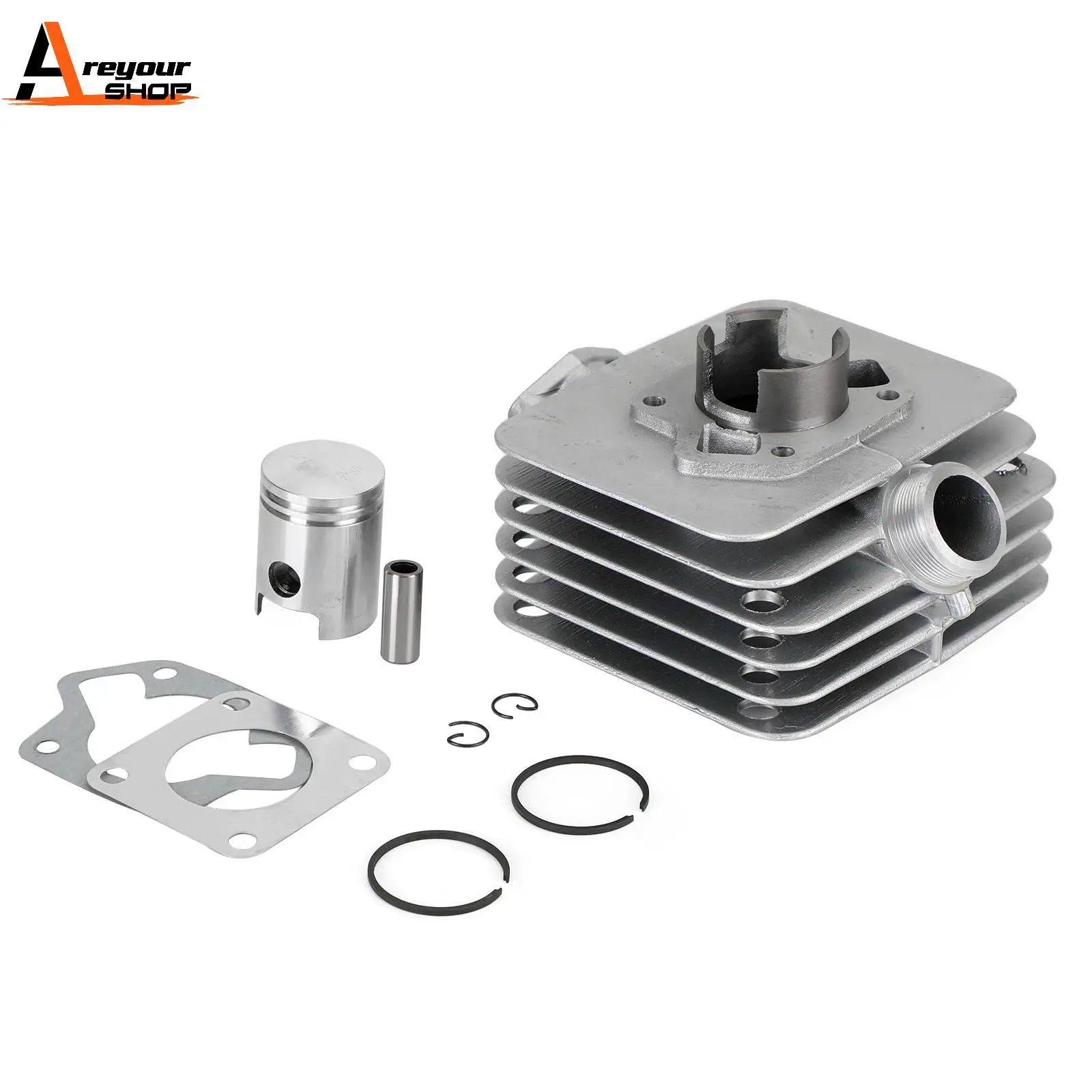 Areyourshop 38MM CYLINDER PISTON GASKET KIT 50CC for SIMSON S51 SCOOTER SR50 SCHWALBE KR51/2 S53