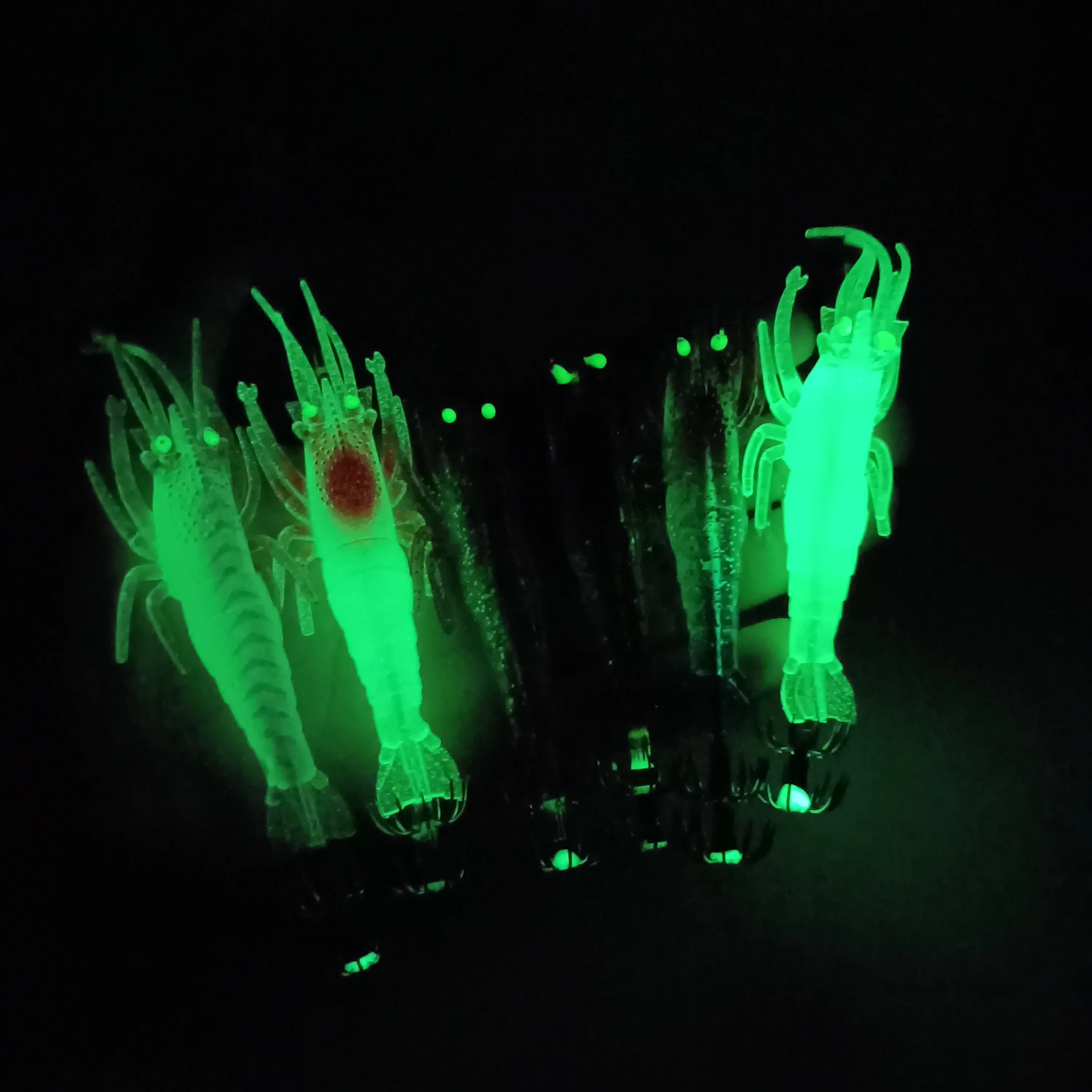 DUODUOYU Señuelo camarón artificial luminiscente para calamar y pulpo - imagen 2