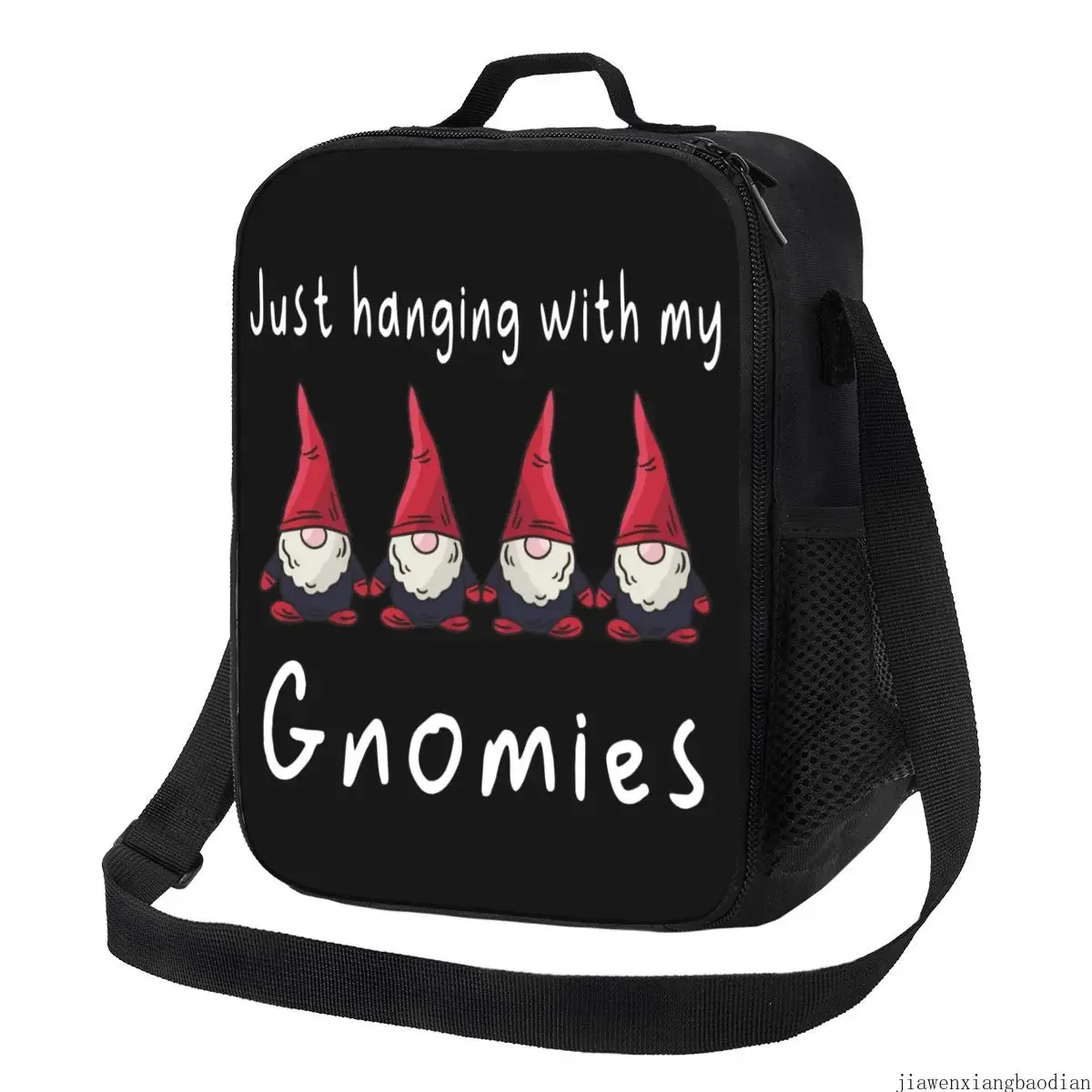 

Gnome Christmas Insulated Lunch Bags for Women Resuable Cooler Thermal Food Lunch Box Kids School Children