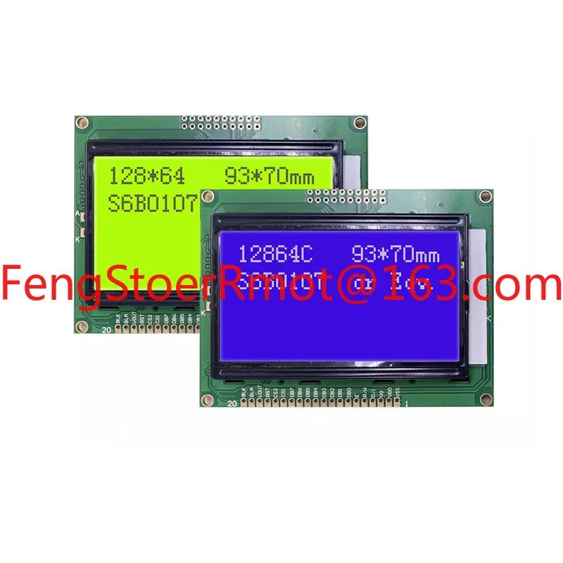 12864 LCD ST7920 5v yellow-green blue screen LCM12864C-1 LCD module
