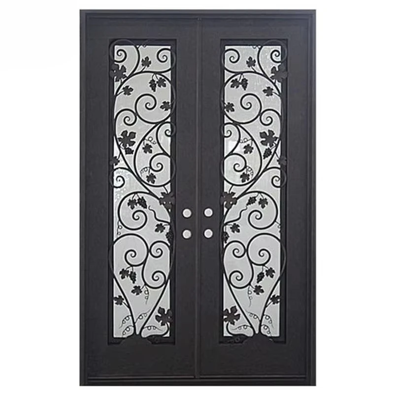 Wrought entrance door wrought house courtyard wrought entrance door Foshan factory entrance door