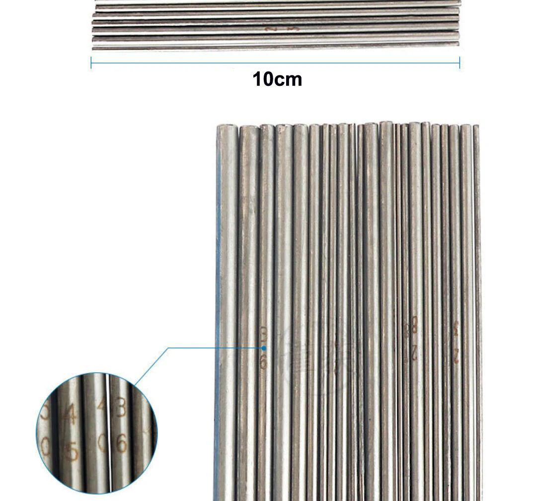30-Piece Set of Solid Wire Core Stick Roll Mandrel Jewelry-Making Tools, Gold, Stainless Steel, Hollow Coil Forming Rods 10cm
