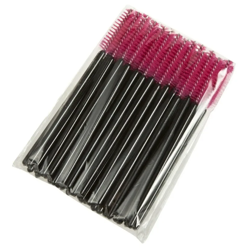 50PCS Makeup Eyelash Mini Brushes Mascara Wands Applicator Spoolers Eyelash Brush