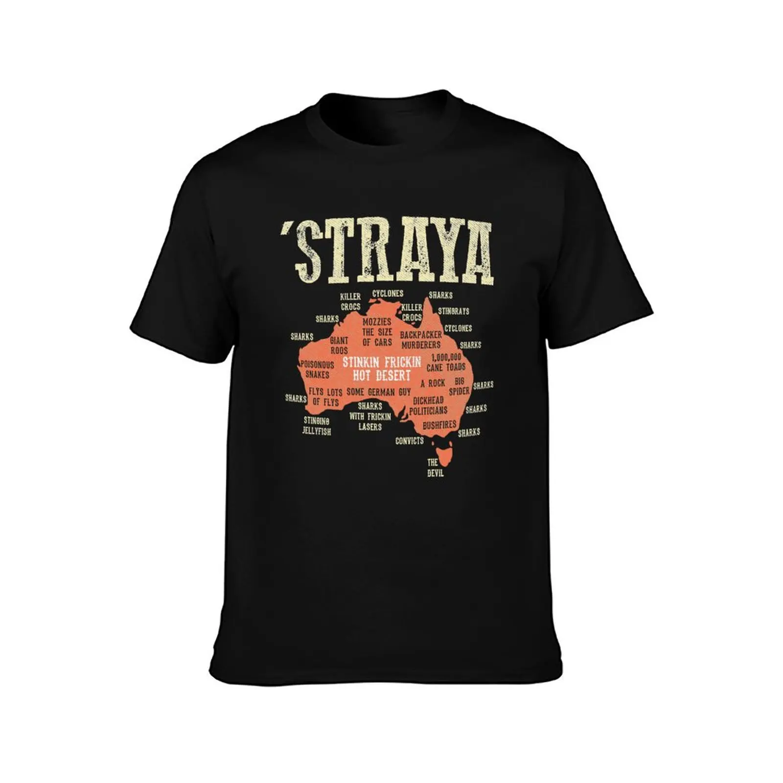 Vintage Aussie Day Straya Australia Map G_x27_day Mate Outback T-Shirt t shirts for man graphic vintage T-Shirt