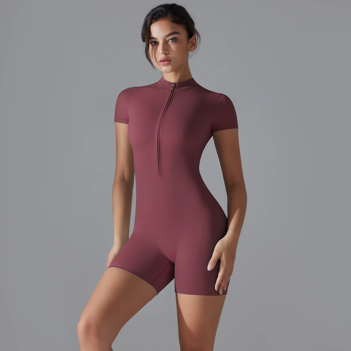 Frauen Bodys Fitness Sport Body Yoga Anzug Atmungsaktiv Schnell Trocknend Sport Yoga Kleidung frauen Gym Push Up Workout – Detail 18