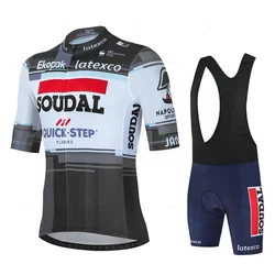 Soudal Quick Step Cycling Clothing Road Bike Wear Racing Clothes Quick Dry Men's Bicycle Jersey Set Ropa Ciclismo Maillot Hombre