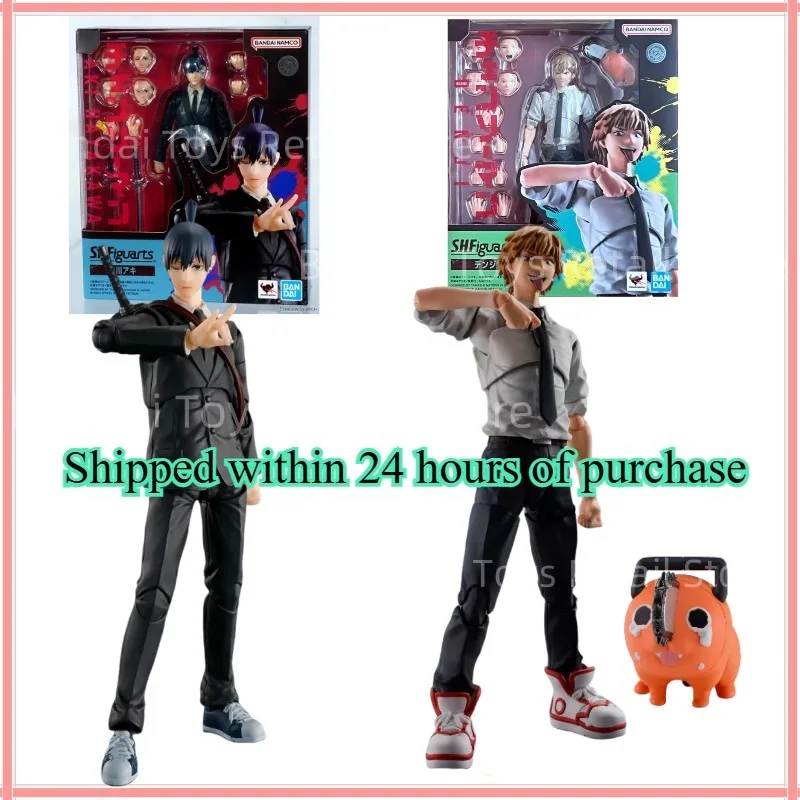 بانداي S.H.Figuarts SHF بالمنشار رجل آكي هاياكاوا أطقم منمذجة SHF PVC حوالي 14.5 سنتيمتر عمل أرقام نموذج اللعب تمثال هدية للأطفال #1