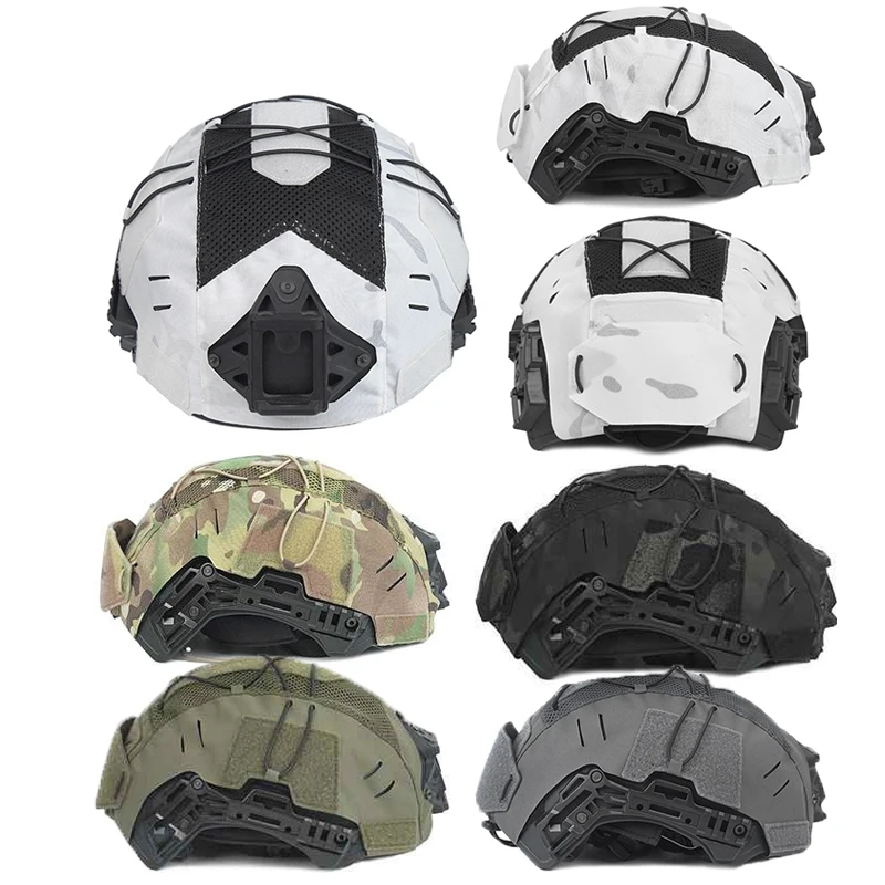 Tactical Helmet Cover WENDY 3.0 Helmet Mesh Cloth Rear MCAP military camouflage cap NVG Battery Box Bag Hunt