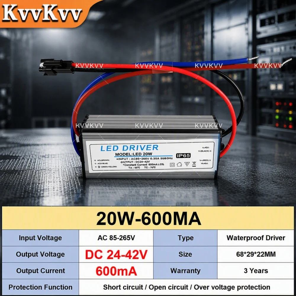 LED Transformer Power Supply 1-3W 12-18W 25-36W Waterproof IP65 AC85-265V Constant Current 300mA for Panel Light