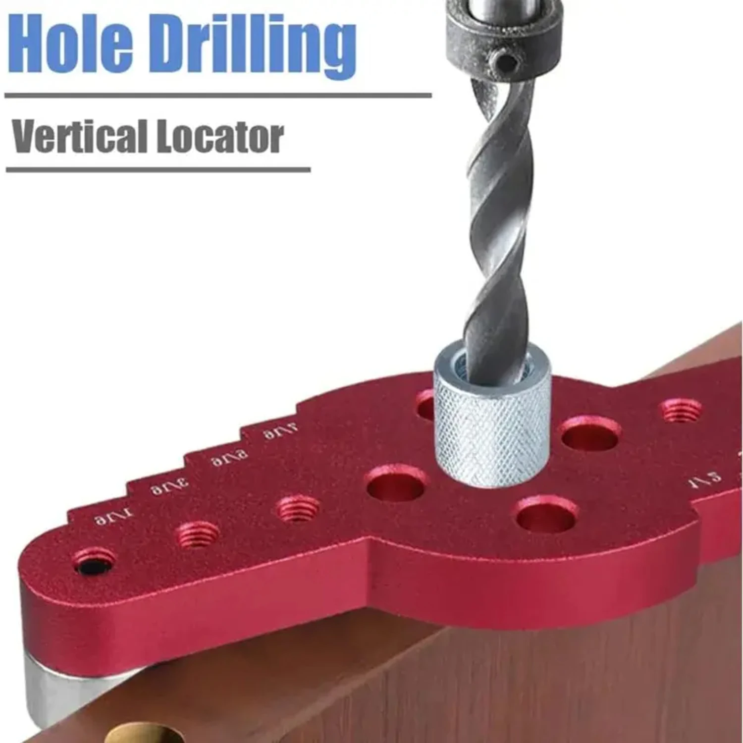 Accurate Precision Dual-Function Woodworking Dowelling Jig: Guide for Drilling and Punching with Wood Dowels, Includes Scriber a