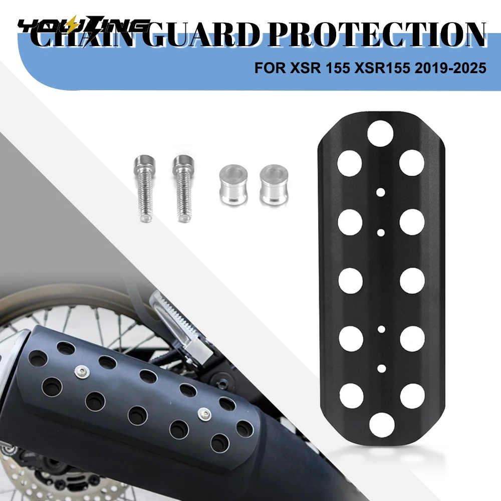 

For YAMAHA XSR 155 XSR155 2019 2020 2021 2022 2023 2024 2025 Aluminum Motorcycle Muffler Protector Exhaust Pipe Protective Cover