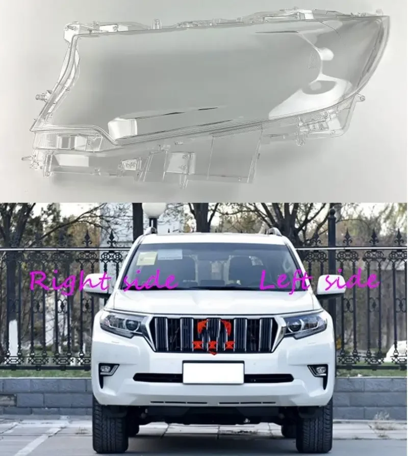 

For Toyota Prado 2017 2018 Car Headlight cover Headlamp Lens Auto Shell Cover
