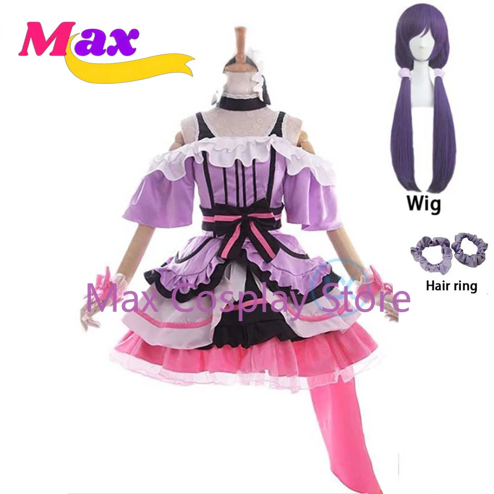 

Max Anime School Idol Project KiRa-KiRa Sensation! Nozomi Tojo Cosplay Costume U's Music Stage Costume Lolita Dress Cloth LL