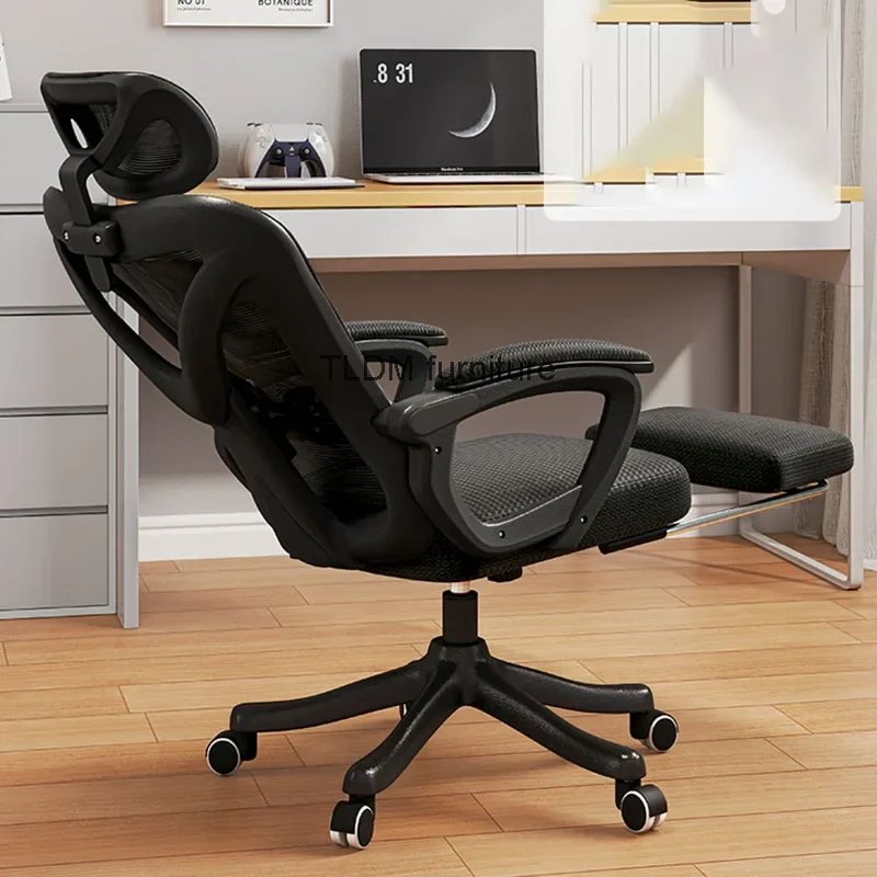 

Luxury Black gaming chairs Gaming Headrest Nordic Office Recliner Relaxing Design Adult Rocking Chair Furniture Living Room