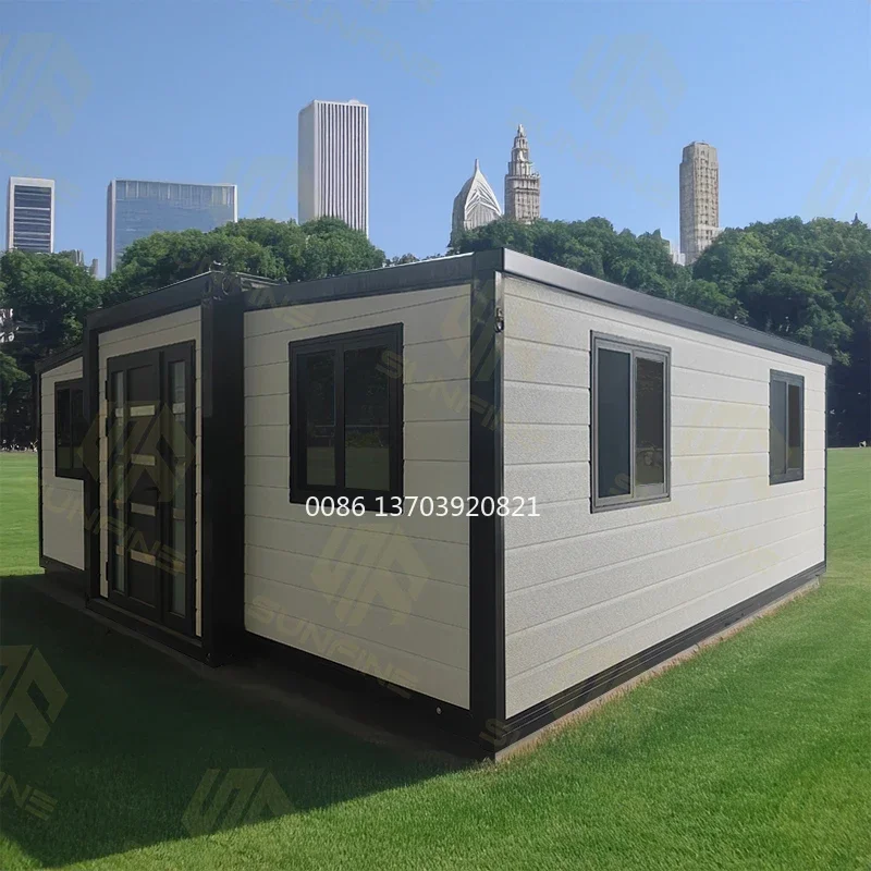 Prefabricated Expandable Container House 40ft Luxury Expandable Container House with 3 Bedroom Folf Up Container Houses