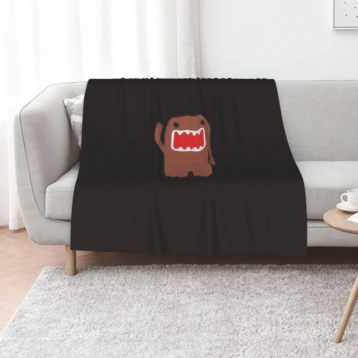 Domo Kun Essential T-Shirt Throw Blanket Portable Lightweight Blanket for Travel Camping