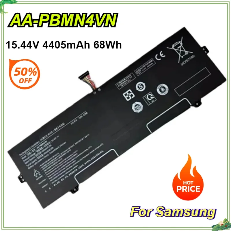 AA-PBMN4VN Laptop Battery for Samsung Galaxy Book PRO 360 NP950QCG NP950QDB NP935XDB BA43-00398 1588-3366 15.44V 68Wh