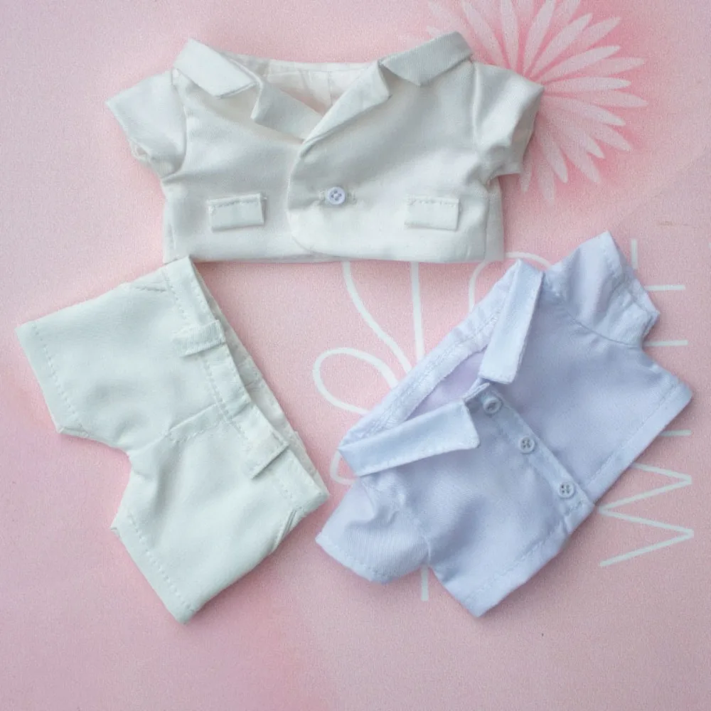 Business Suit Outfit For 20cm No-attribute Cotton Doll Separable Shirt Blazer Trousers Formal Doll Costume