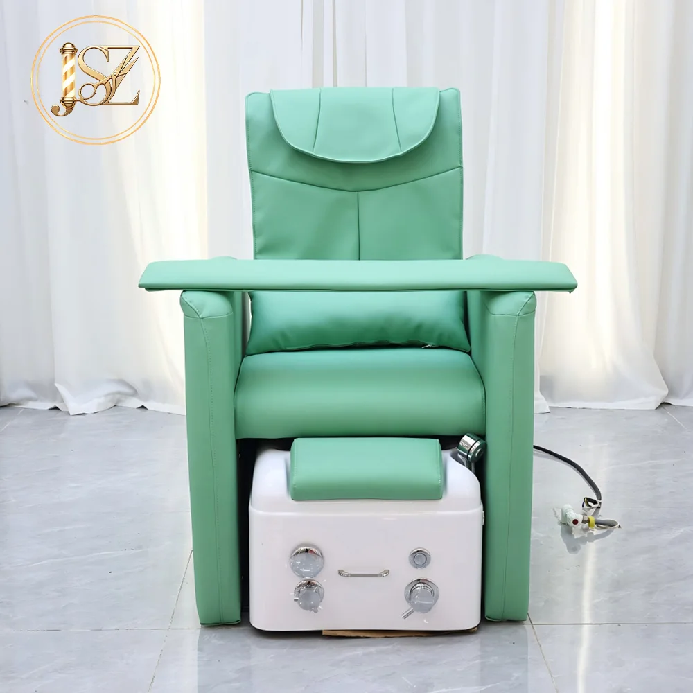 

Electric Reclining Pedicure Chair With Drain Pump Luxury Foot Spa Massage Salon Furniture
