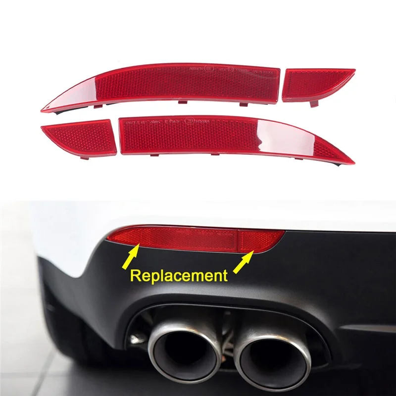 A11F-For Porsche Panamera 2014-2016 Left & Right Rear Bumper Inner Outer Reflector Panel 97063148701,97063148801,97063148901