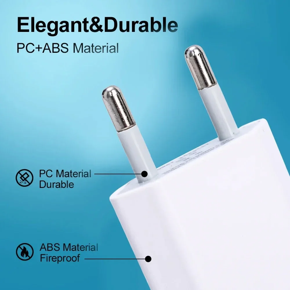 1-10PCS 5V/1A USB Travel Charger EU Plug Power Home Wall Adapter Mobile Phone Charger Power Adapter For iPhone Samsung Xiaomi 14 image 3