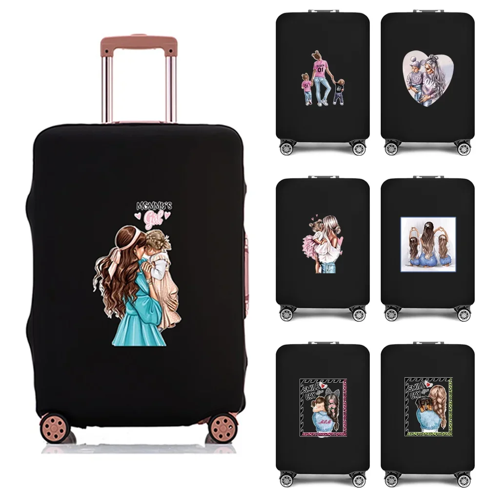 Mom Print Luggage Cover Thicker Protective Cover Travel Bag Trunk Case Apply for 18\'\' -28\'\' Suitcase Cover Travel Accessories