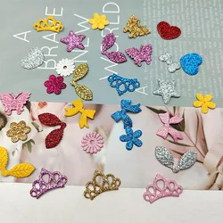 DIY Hair Accessories Clothing Accessories Shiny Fine Gold Powder Crown Children's Headwear Jewelry Bow Accessories 100pcs