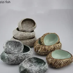 Ceramic Dessert Bowl Sashimi Bowl Ice Cream Bowls Snack Bowls Sushi Plate Dinner Plate Serving Plates Fruit Dish Snack Tray