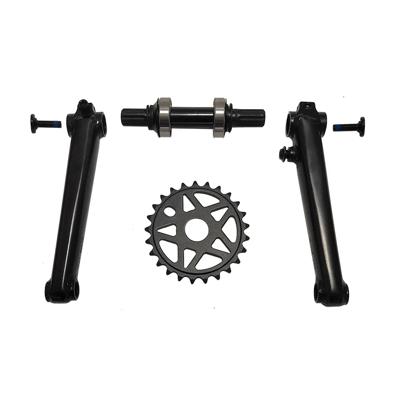 BMX Crankset 170MM Chainwheel  8T-19MM MID-BB Crankarm 170MM BMX 25T Chainring Bicycle Crankset  3 piece BMX  Accessories