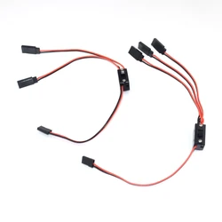 2/3 way Light On off Controller Switch Y Cable Wire for TRX4 SCX10 RC Car Light Group Channel Extension Wire RC plane FPV