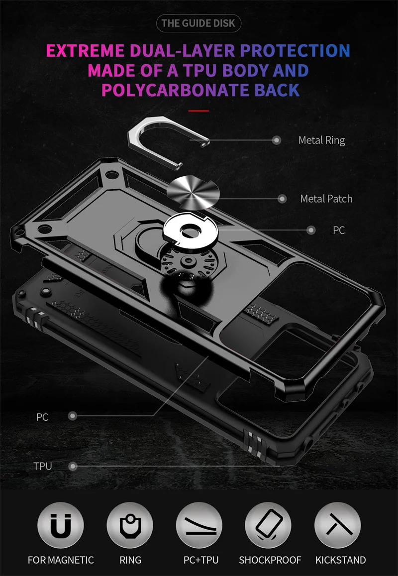 For Xiaomi Poco X4 Pro Case Magnet Metal Ring Armor Shockproof Coque For Poko Poxo Little X4 Pro X4Pro Pocox4pro 5G Bumper Case