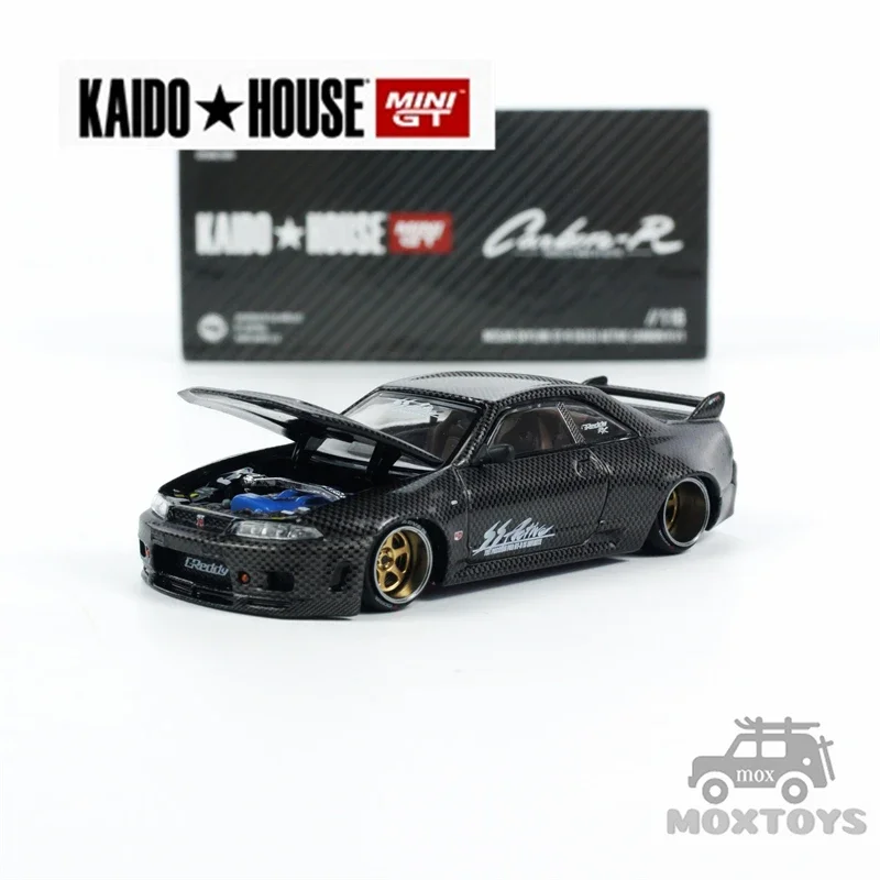 Kaido House x MINI GT 1:64 Skyline GT-R (R33) Active Carbon R Diecast Model Car