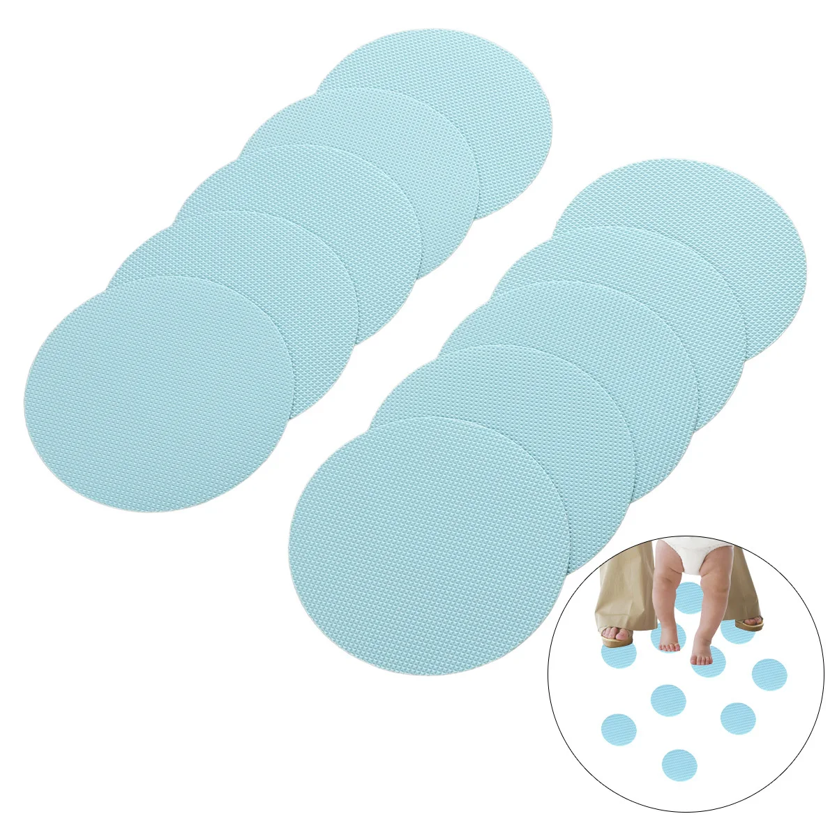 

Anti Slip Sticker for Bathroom 10PCS Non Skid Fixing Pad Double Sided Carpet Mat Cushion Sofa Safety Grip Tape Home Use