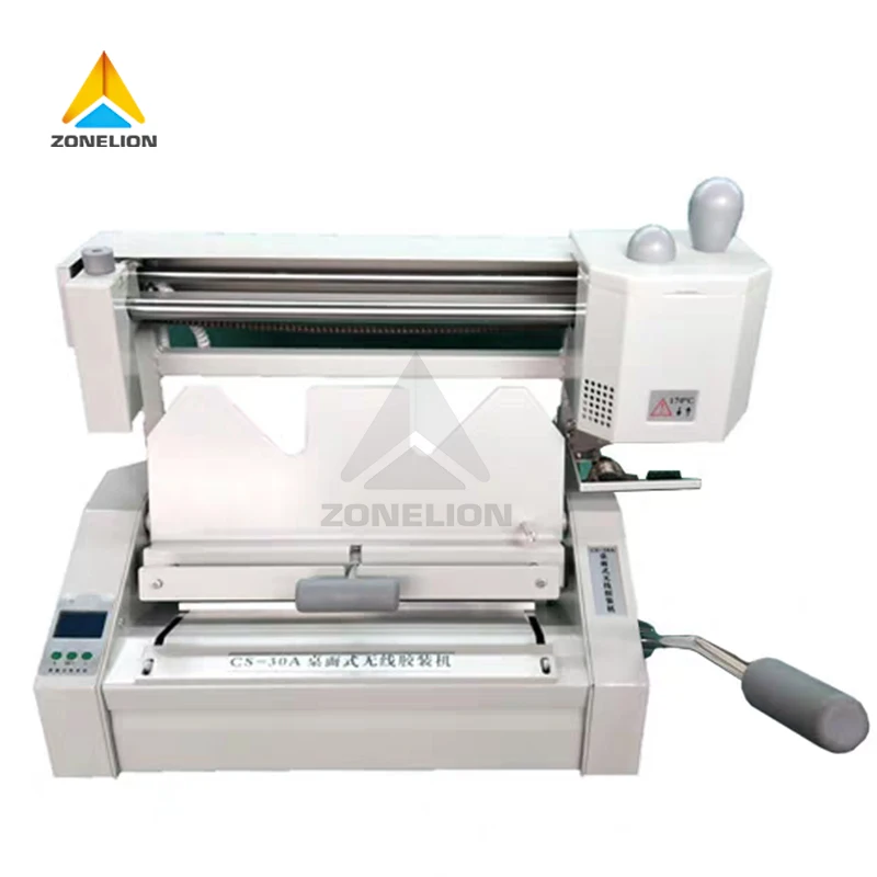 A4 Size Small Desktop Thermal Glue Book Binder Machine With LCD