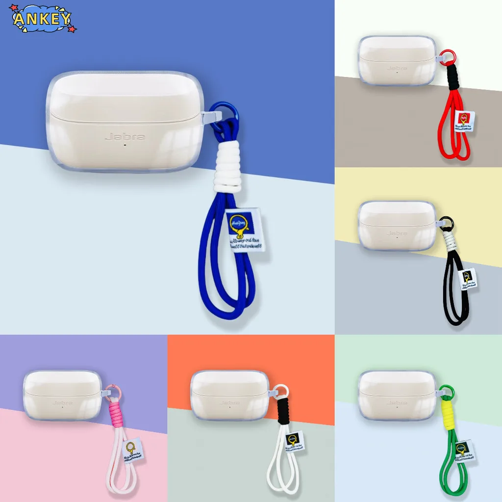 for Jabra Elite 4 3 2 Case Protective Transparent Clear TPU Covers Bluetooth Earphone Shell Headphone Portable