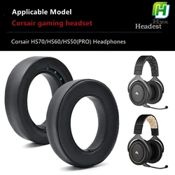 Adecuado para auriculares Corsair hs50 hs60 hs70 pro, orejeras, Orejeras / vigas de cabeza, accesorios de Orejeras de piel