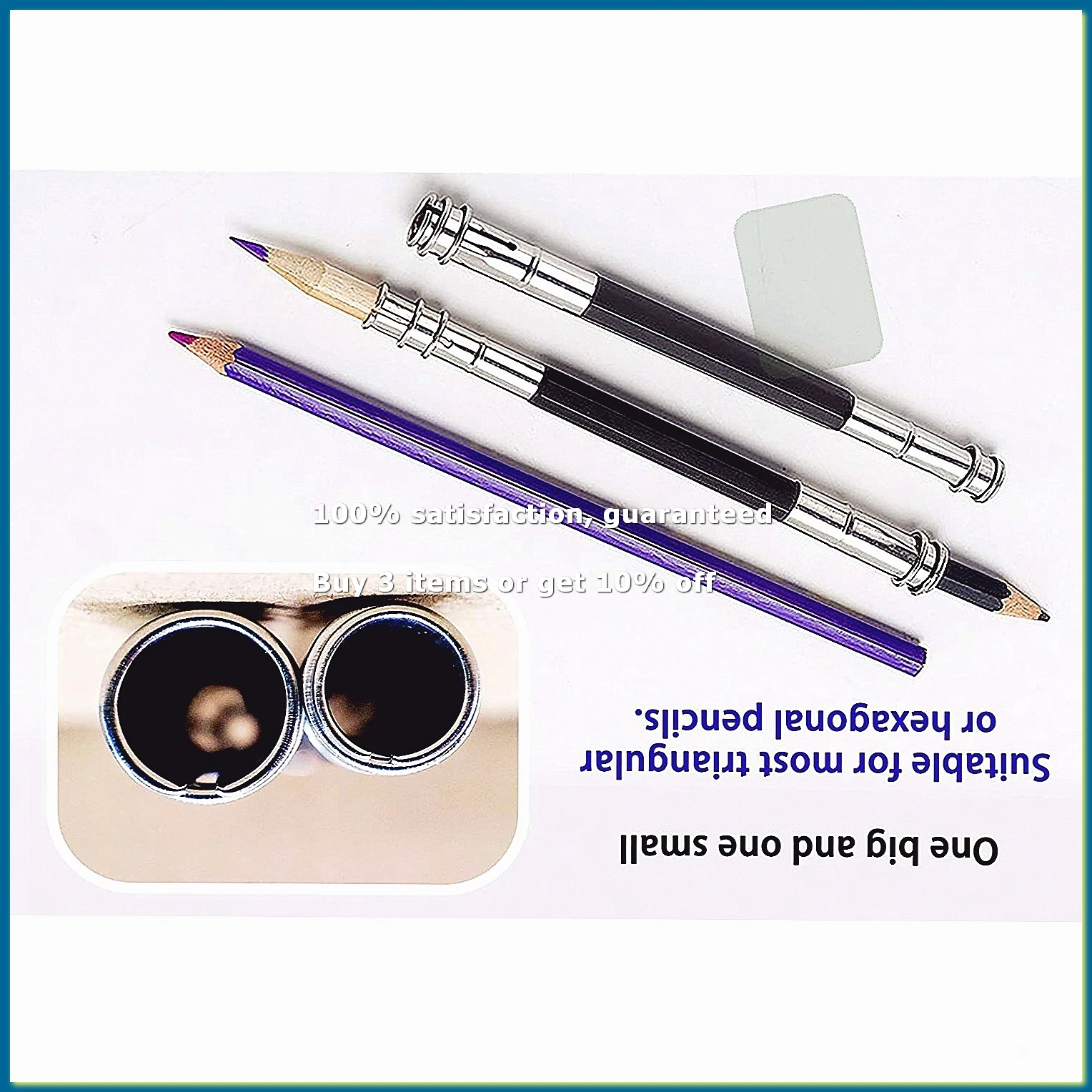 12Pcs Adjustable Dual Head Pencil Extender Holder Pencil Lengthener Length Extender Holder for School Office Supplies
