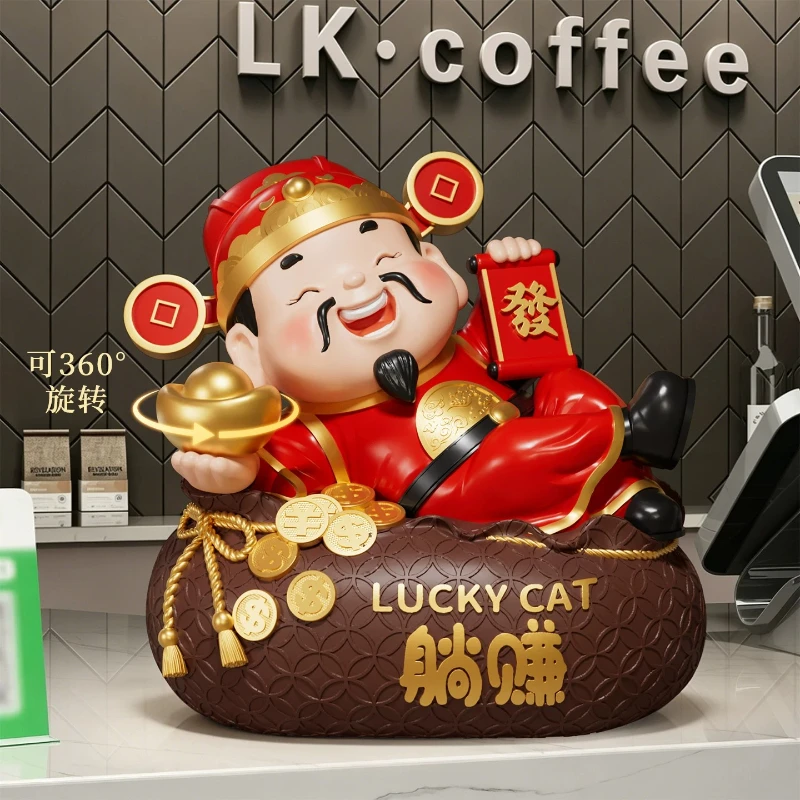 LMM living room lucky opening Daji gift store front desk decoration business is booming