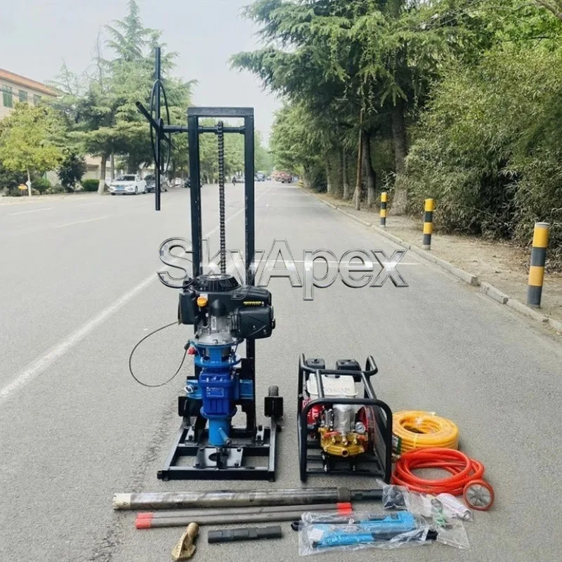 Vertical backpack core drilling rig convenient fast small exploration sampling equipment lightweight 30m device