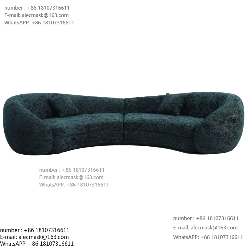 

Italian minimalist embrace big bear sofa living room hotel villa fabric sofa light luxury and high-end