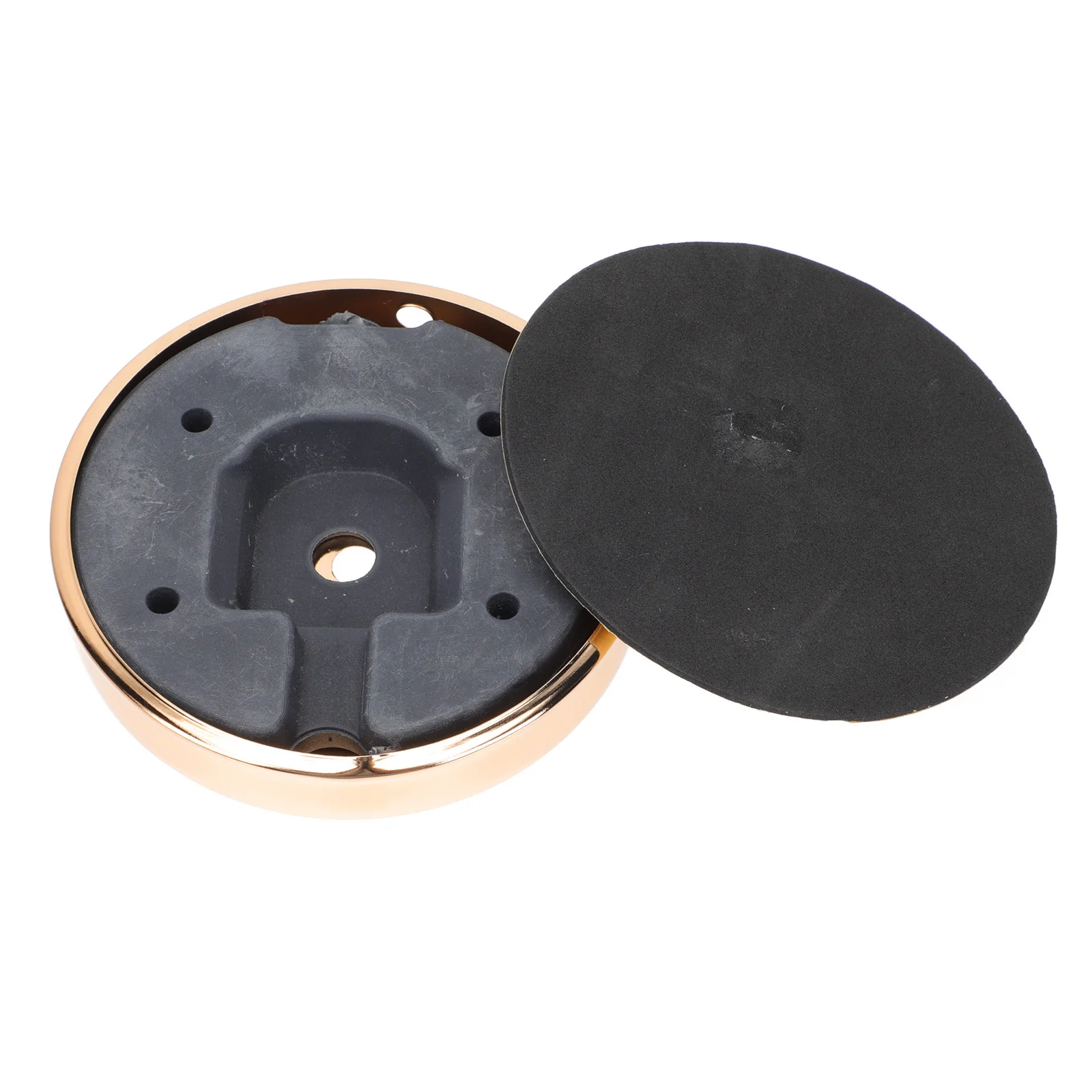 

1Set Golden Floor Lamp Base Desktop Lamp Chassis Compact Round Shape Stable Table Light Base for Office Bedroom